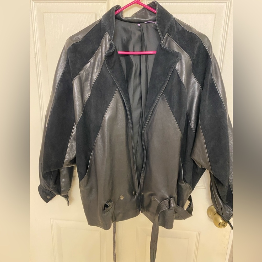 Black Suede and Leather jacket